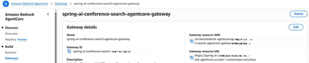 Conference App AgentCore Gateway