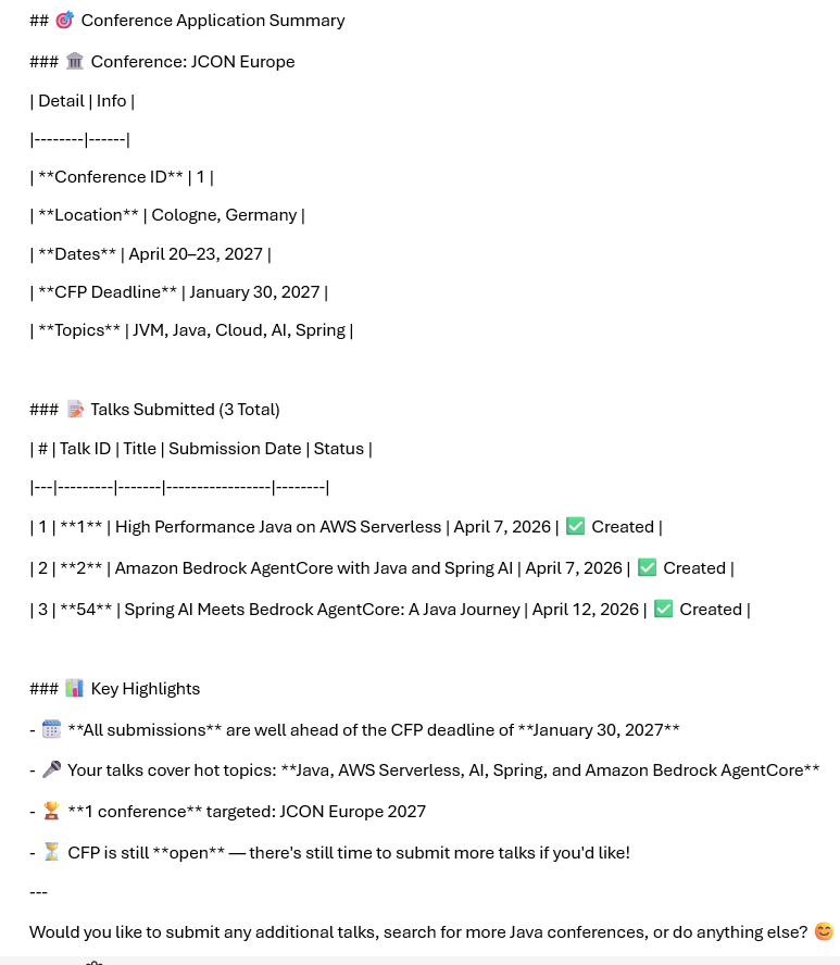 Prompt answer using Amazon Bedrock AgentCore long-term Memory