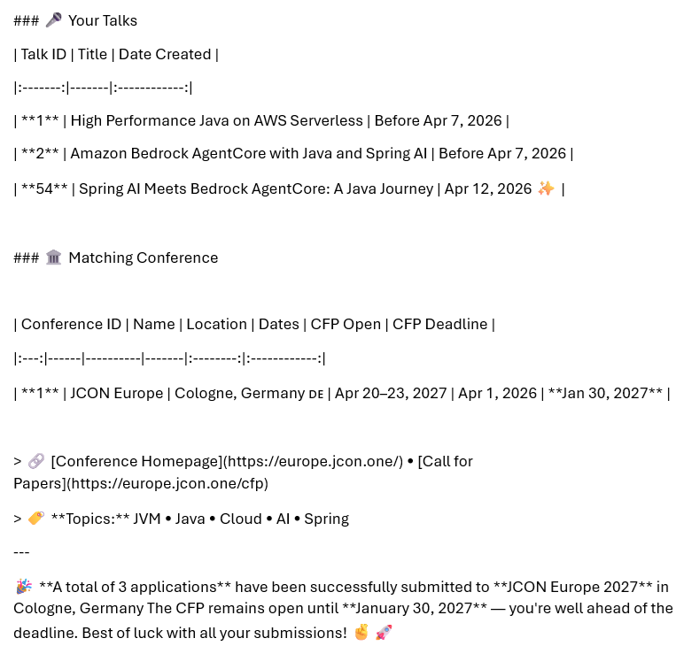 Prompt answer using Amazon Bedrock AgentCore short-term Memory