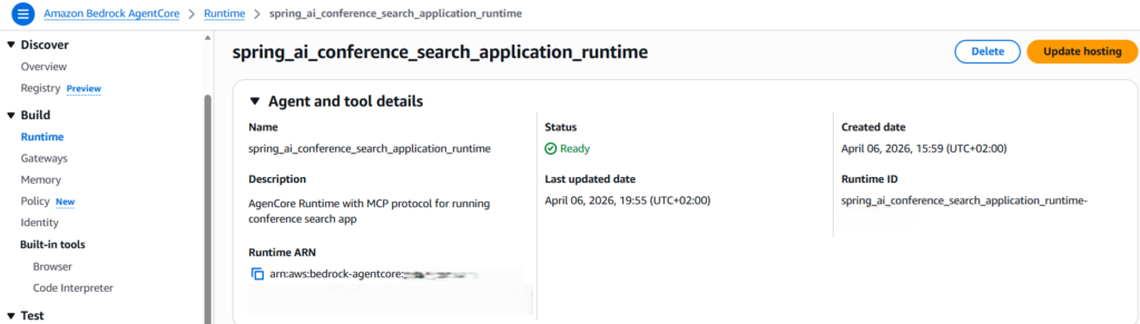 MCP client deployed on AgentCore Runtime