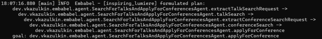 Formulate the agent execution plan -1
